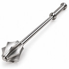 Medieval Steel Mace  Gothic Knight Weapon  Polished Silver War Hammer  Larp Cosp