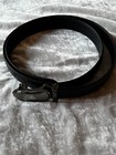 Masonic Black Leather Ratchet Belt And Buckle Past Master  Fits Up To 48  New 
