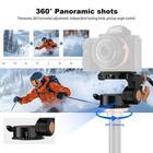 Q08s Heavy Duty Video Camera Tripod Fluid Drag Pan Head With Extended Handle For