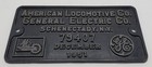 American Locomotive Co  Alco Ge 1951 Builders Plate  79407