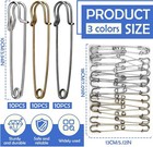 Large Safety Pins  30 Pack Heavy Duty Pins 3 Inch  Mix Color 30pcs 