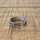 Vintage 925 Sterling Silver Adjustable Lizards Band Toe Ring  Silver