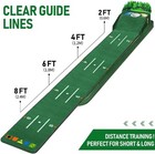 Golf Putting Green Mat Indoor   Outdoor With Ball Return And 3 