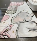 Room Darkening Curtain Panel Set  Elephant Themed   Matching Pillow Cover- Baby