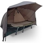 N  t Fishing Umbrella Carp Shelter Brolly With Sides And Storm Poles 60  Quick