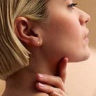 Pure Collection By Ross-simons 14kt Yellow Gold Star Single Flat-back Stud