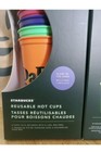 New 2020 Starbucks Halloween Glow In The Dark Reusable 16oz  Hot Cups Set Of 6 