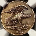 1837 New York 1c Feuchtwanger Composition Ht-268 5h  Ngc Ms62