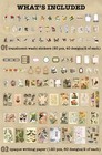 200 Pieces Vintage Ephemera Pack Decoupage Paper Junk Journal Kit Scrap