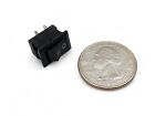 10pcs Mini Rocker Switch 2 Pin On-off Spst 125vac 6a 250vac 3a Black 117s Us