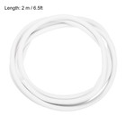 2 Pcs Silicone Foam Seal Strip 7 Mm 2 M 6 5ft Sponge Rubber Cord Solid White