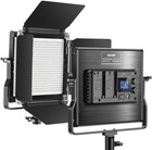 Neewer Led-nl660 Led Bi-color Panel Photography Light With Carrying Case Open Bo
