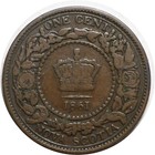 1861 Nova Scotia Canada Victoria Large Penny Cent -    203