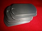 Lot Of 10 Plain Inscribable Stainless Steel Dog Tags  never Used 