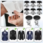 8 Pcs Men   s Tuxedo Studs And Cufflinks Set Classic Tuxedos Shirt Studs Tuxedo 