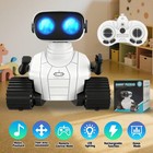 Remote Control Robot Toy For Kids 2 4g With Music And Led Eyes Rechargeable