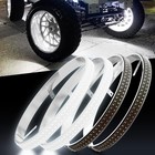 4rings 17   5-row Wheel Lights Strobe Pure White Led Rim Lights For Truck