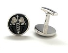 Sterling Silver Caduceus Cufflinks Medical Doctor Symbol Cuff Links 3d Design