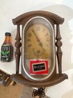  a29  - Vintage Carling Black Label Beer Light Up Clock - Works - No  1594