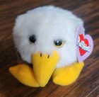 Puffkins By Swibco Bird Lot Set  1997 1998  Baldwin Tux Casey  Plush Toys