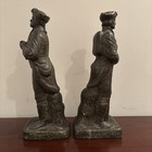 Lenzini Signed Revolutionary Minuteman Solder Bronze Over Resin Sculpture Statue