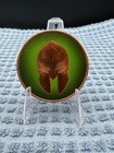 1 Avdp Oz 999 Fine Copper Colorized Spartan Warrior Round