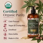Usda Organic Castor Oil  100  Pure Cold-pressed Hexane-free  16 Oz