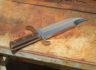 Custom Handmade 10mm Thick Bowie Knife Heavy Duty Hunting Knife Collectible W s