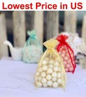 50 100 200 500 Organza Wedding Party Favor Gift Candy Sheer Bags Jewelry Pouch