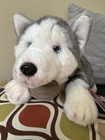 Yomiko Classics   Russ Husky Dog Plush Stuffed Animal Blue Eyes Brand New 