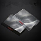 5pcs Pvc Fresnel Lens Credit Card Magnifier With Ruler Reading Magnifying Glass