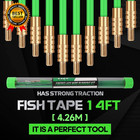 14ft Fiberglass Running Electrical Wire Cable Glow Rods Wire Pulling Fish Rods