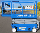 Genie Scissor Lift Aerial Man Lift Boom 19 Ft Height Gs-1930 Only 591 Hours