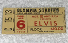 Elvis Presley 1972 Vintage Concert Ticket Stub Olympia Stadium Detroit Michigan