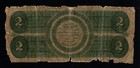 1862  2 Large Size Historic Legal Tender United States Note 