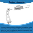Carburetor Return Spring And Bracket Kit compatible With Most 5-1 8 1 Pack 