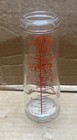 Vintage Homeier Dairy Springfield Il Orange Pyro Half Pint Milk Bottle