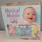 Vintage Baby Musical Mobile  somebunny Loves Me  Plush Rabbits Dolly Usa