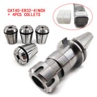 Cat40 Er32 4   Floating Tap Holder Chuck W  4pcs Tap Collets For Cnc Machine
