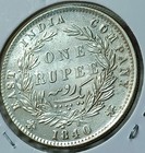  lr5 east India Company 1840 Victoria  Silver Rupee     superb Grade   rare