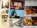 Vintage Junk Drawer Lot Postcards Blatz Brewery Key Chains Cuff Links Pins