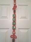 Vtg  29  Macrame Noel Christmas Wall Door Hanging Decor Handmade Retro 