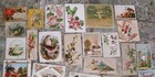 Nice Large Lot Of Antique Victorian Lithos Scraps Ephemera