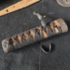 Antique Japanese Edo Koshirae Wooden Blade Saya Tsuka Tsuba Seppa Set Rare Retro