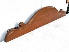 48 5x9 25x1  Antique Walnut Bed Pediment Wooden Crown Crest Door Topper