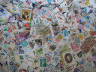 2500 Lot Of Vintage Foreign Stamps Worldwide Stamp Off Papers