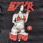 Two In The Shirt T-shirt  bring Em  Back  With Pin-up Black Cotton Large
