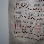 Medieval Illuminated Manuscript Vellum 1440 Ad Gregorian Chant Choral Music Fine