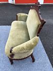5 Pc 1800s Antique Victorian Eastlake Walnut  Mah Parlor Settee Arm Chairs Set