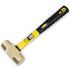 Stark Usa 3lbs Forged Steel Solid Brass Sledge Hammer Non Sparking Fiberglass